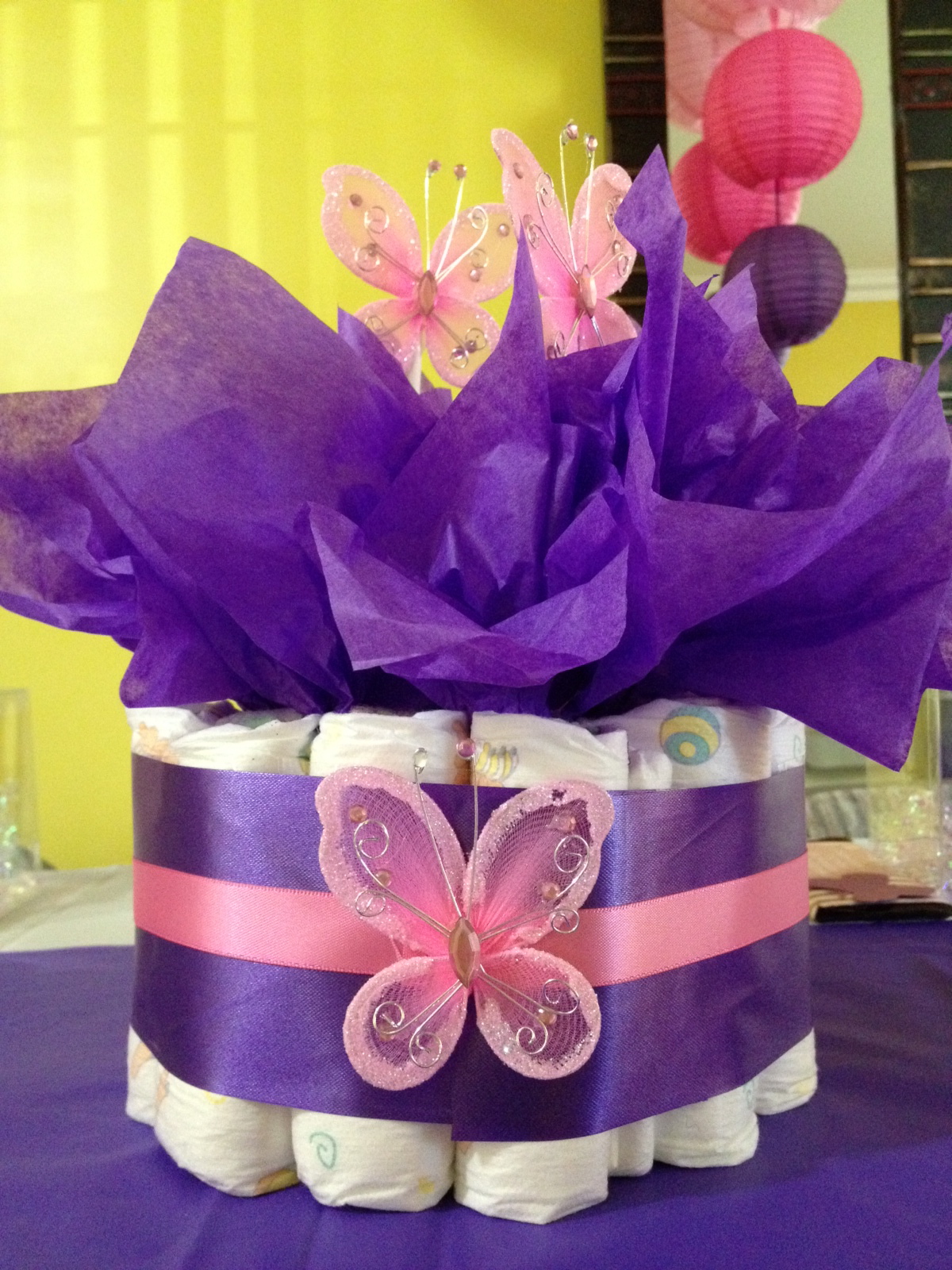 Pink & Purple Butterfly Themed Baby Shower | Creative ...